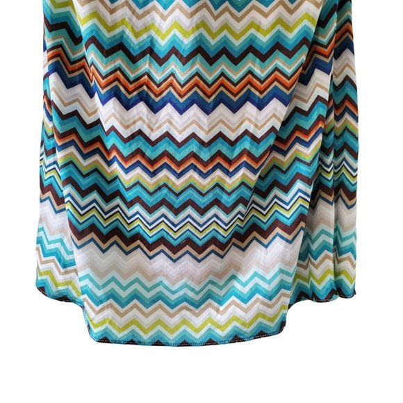 Trina Turk Ruched Sweetheart Halter Midi Dress | EUC | 6 | Blue Tan Multicolor - Picture 10 of 15